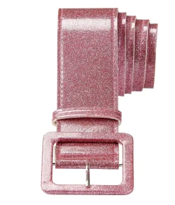 Pink glimmer bælte