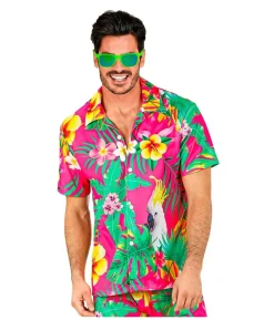 Pink hawaii skjorte