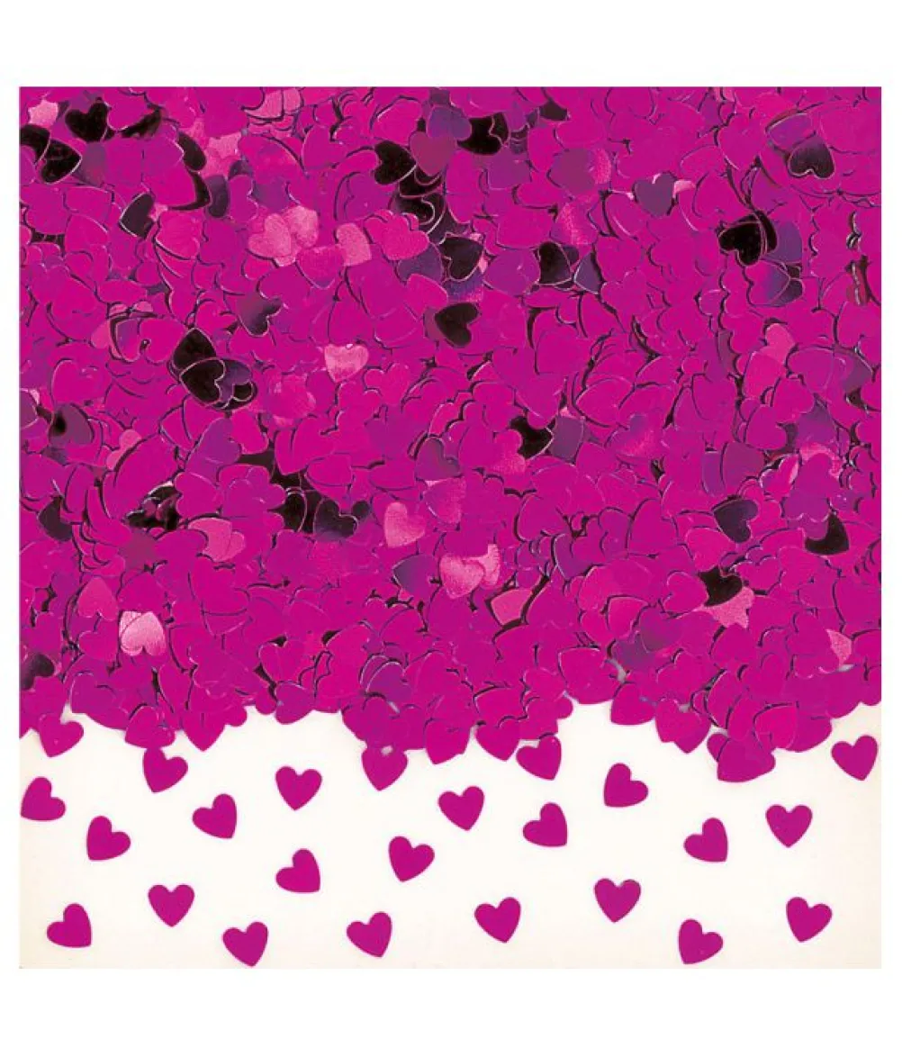 Pink hjerte konfetti, 14 g