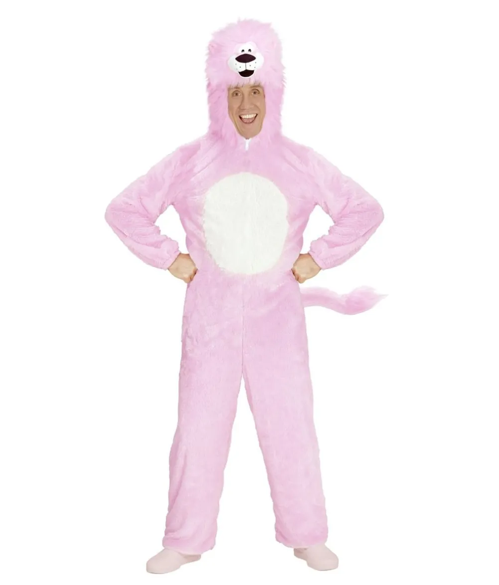 Pink løve kostume