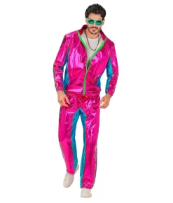 Pink metallic joggingdragt