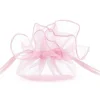 Pink organza poser, 25 cm