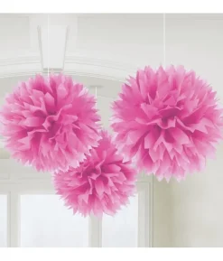 Pink papir pomponer