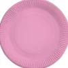 Pink paptallerkner 23 cm