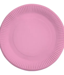 Pink paptallerkner 23 cm