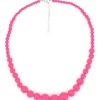 Pink perlehalskæde