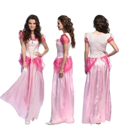 Pink prinsesse kjole kostume
