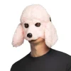 Pink puddel hunde maske