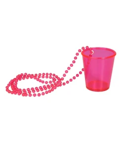 Pink shotglas i kæde