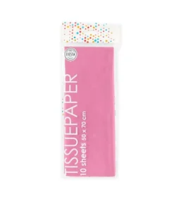 Pink silkepapir, 10 ark