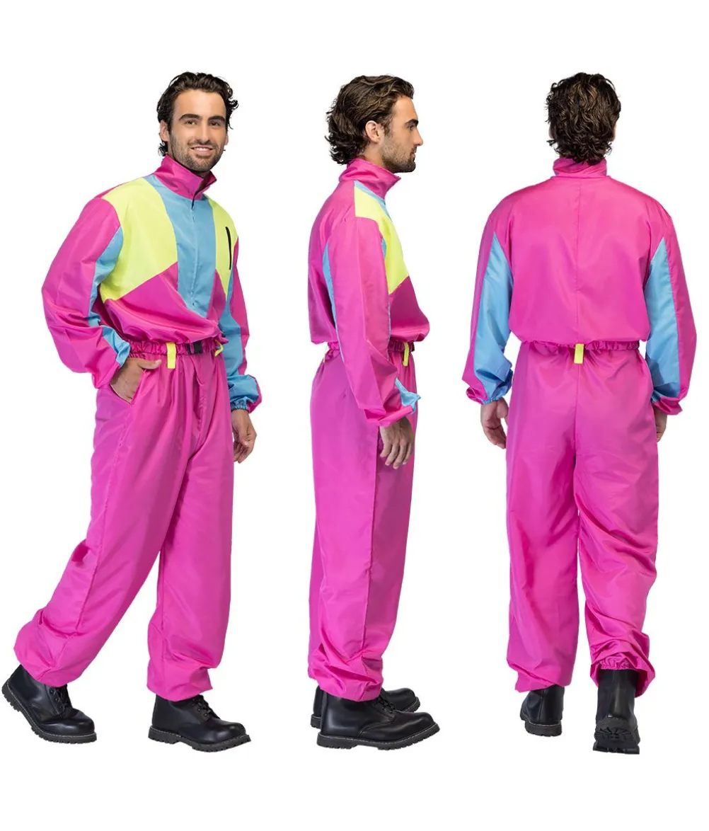 Pink skidragt kostume til mænd