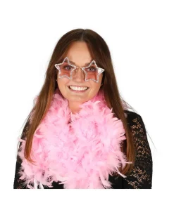 Pink stjerne briller med rhinsten