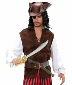 Piratbluse med vest