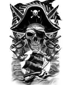 Pirat tatovering