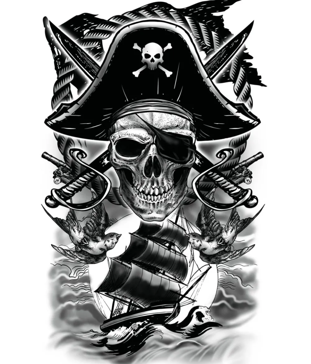 Pirat tatovering