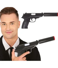 Pistol med lyddæmper