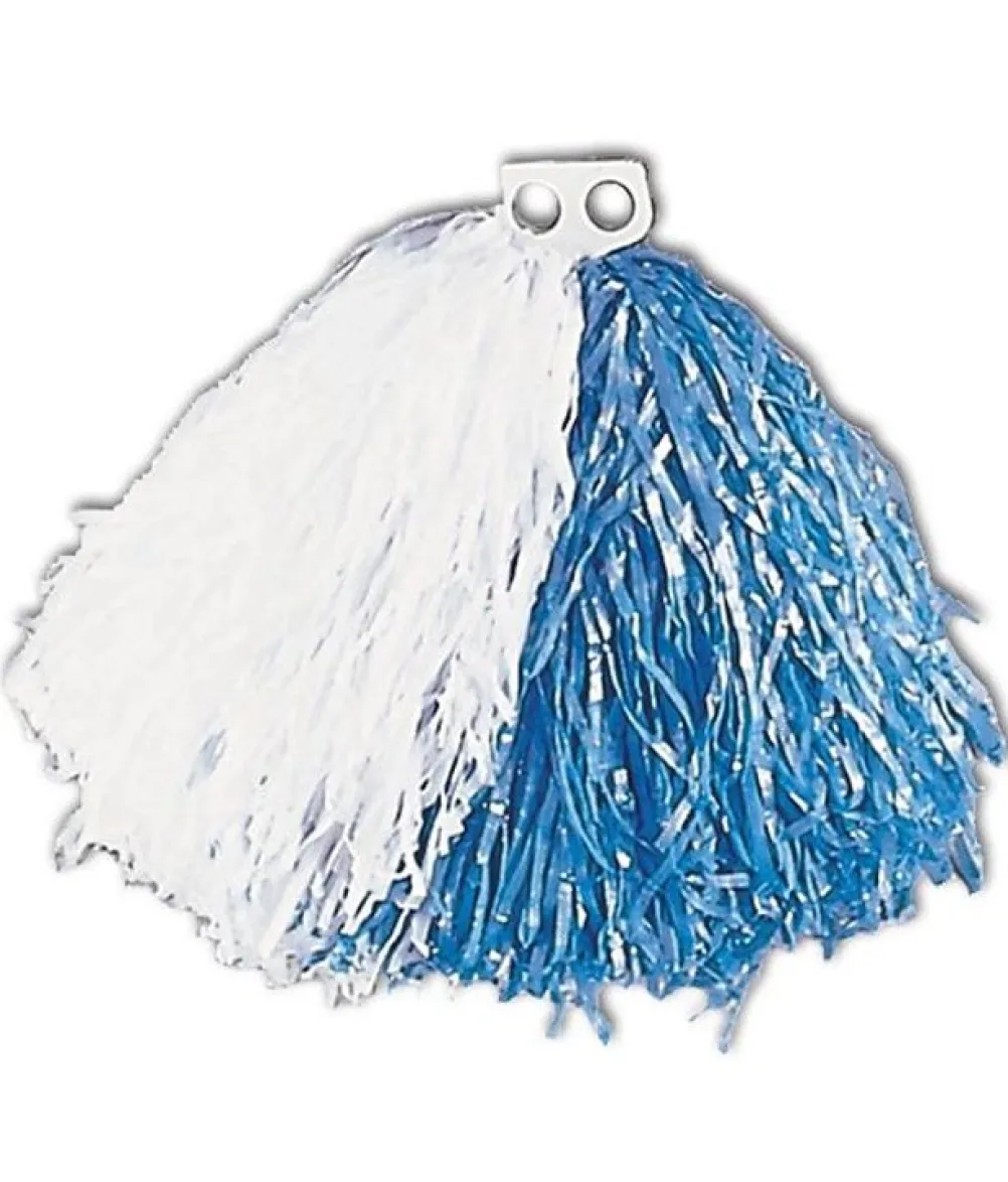 Pom Pom blå og hvid