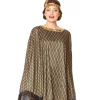 1920 Poncho med pandebånd