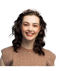Princess hårbøjle med rhinsten