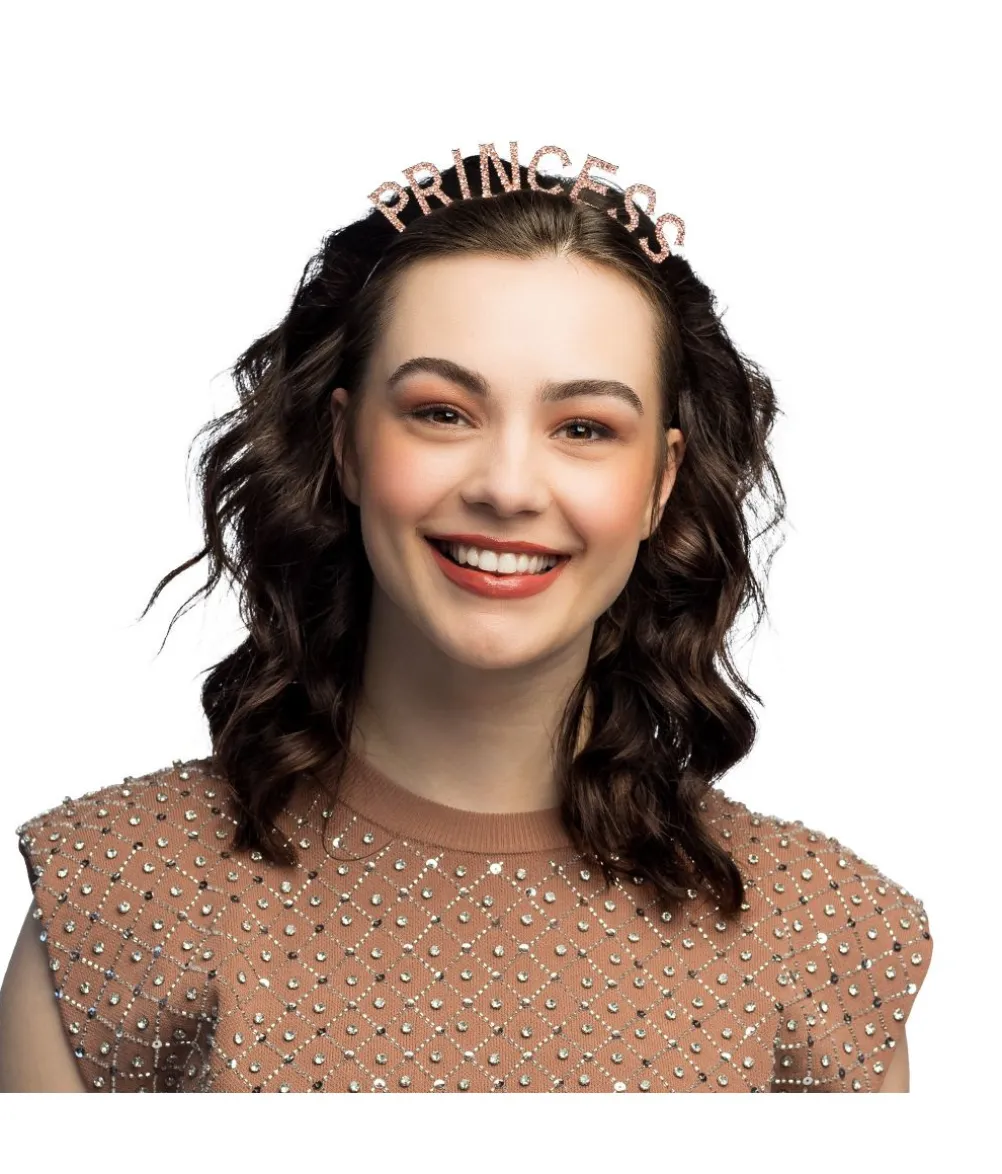 Princess hårbøjle med rhinsten