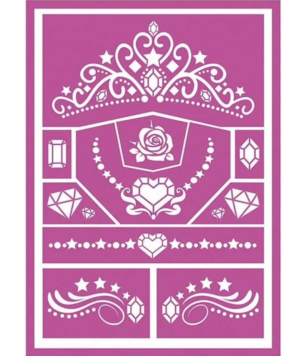 Prinsesse makeup skabelon