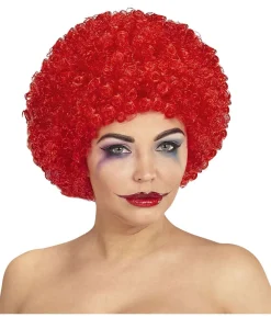 Rød afroparyk