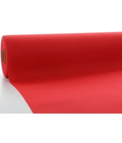 Rød Airlaid papirdug, 1,18 x 25 m.
