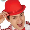 Rød bowlerhat