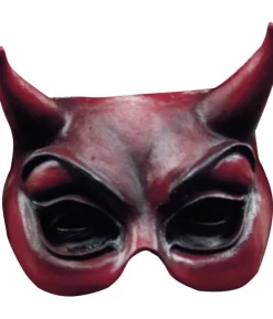 Rød Djævle halvmaske