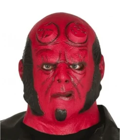 Rød dæmon maske