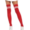 Røde og hvide athletic stockings