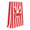 Røde og hvide popcornposer, 8 stk