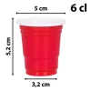 Røde shotglas, 20 stk.