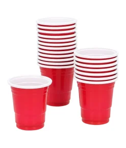 Røde shotglas, 20 stk.
