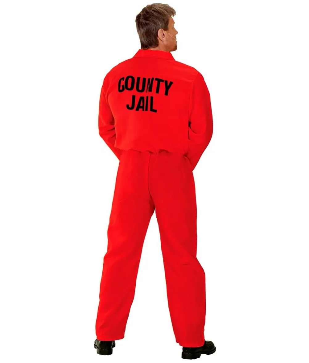 Rød fangedragt kostume