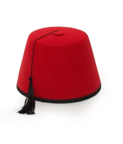 Rød Fez hat