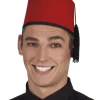 Rød fez hat