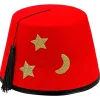 Rød Fez hat