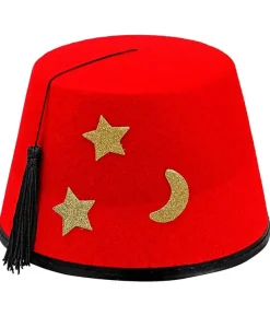 Rød Fez hat