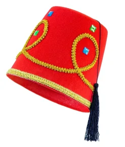 Rød Fez hat