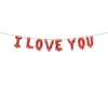 Rød I love you folieballon