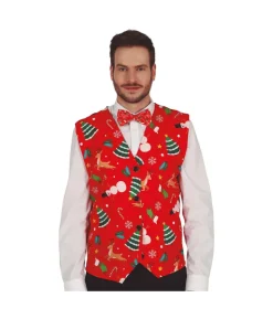 Rød julevest