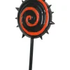 Rød og sort slikkepind, 20 cm