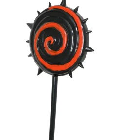 Rød og sort slikkepind, 20 cm