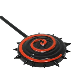 Rød og sort slikkepind, 20 cm