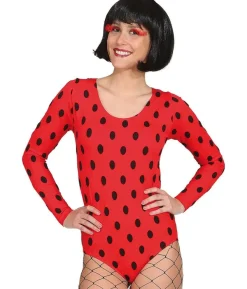Rødt bodysuit med prikker
