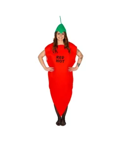 Rødt chili kostume