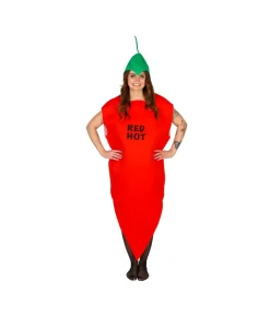 Rødt chili kostume