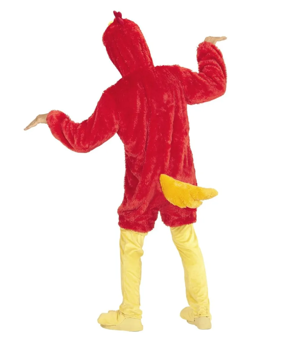 Rødt fuglekostume