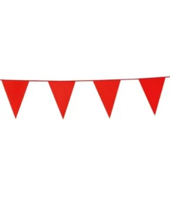 Rød vimpelguirlande